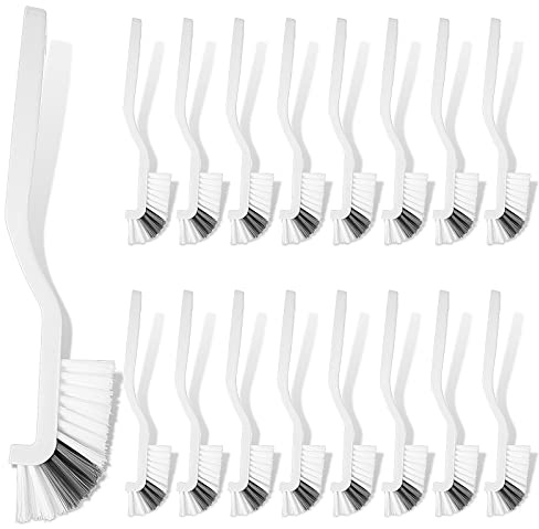 Yinkin 24 Pcs Kitchen Scrub Brush Bulk Sink Bathroom Edge Corner Cleaning Brush Right Angle Mini for Grout Household Dishwasher Tile Lines Window Track Deep Cleaning with Stiff Bristles