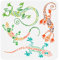 FINGERINSPIRE Geckos Schablone 30x30cm Eidechsen Schablonen Kunststoff AztekenEidechsenMuster Malschablone, Große Wiederverwendbare Eidechsen Schablonen Für DIY Wand Möbel Basteln Dekoration