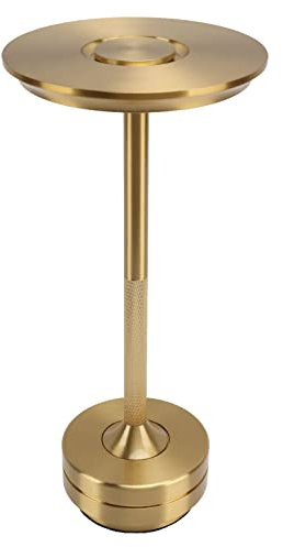 Asixxsix Kabellose Tischlampen, tragbare wiederaufladbare 2000mAh batteriebetriebene LED Tischlampe 3 Farben stufenlos dimmbar rustikales Touch Sensor Nachtlicht für Restaurant Schlafzimmer (Gold)