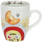 THUN - Mug in Porcellana con Pack Decorato Sagomato in Cartotecnica, Linea Bosco Magico, Capacità 300 ml, Ø 8.5 cm