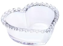Karaca Rory Herz Schale, 13 cm - Elegante Glas-Schale für Liebevolle Präsentationen von Desserts, Snacks und Vorspeisen, Perfekt für Romantische Abende und Besondere Anlässe