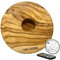 King Crocodile Shisha Untersetzer LED 27cm I Massivholz-Untersetzer mit Licht für Wasserpfeife I robuste Bowl-Unterlage aus Holz mit Fernbedienung I Tisch-Zubehör für jede Shisha