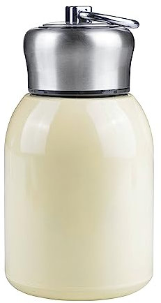 DesignBox Mini Thermal Mug, 10oz/300ML Mini Mug Leak Proof Vacuum Flasks Travel Cup Portable Stainless Steel Drink Water Bottle for Indoor Outdoor (Beige)