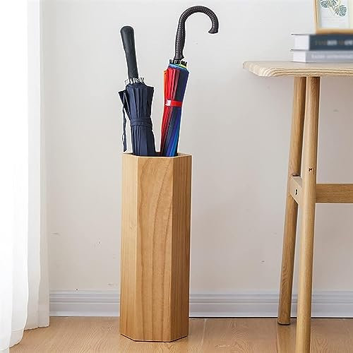 RUVOO Porte Parapluie Porte-Parapluie Porte-Parapluie Intérieur, Rangement Parapluie, Grain De Bois Naturel, Porte-Parapluie Intérieur Porte-parapluies