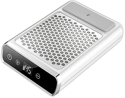 Haptufer Potente Aspirador de UñAs Colector de Polvo de UñAs Recargable Ventilador Extractor de UñAs para Herramientas de SalóN de Manicura Enchufe de la UE