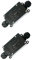 2 Pcs IP66 Waterproof Junction Box, 2-Way Outdoor Electrical Cable Wire Connectors, Black Extension Cable Connectors Junction Boxes with PG9 Glands for Ø3mm-8mm Ø6mm-10mm Cable Cord