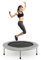 COSTWAY φ97cm Mini Trampolin, Fitness-Trampolin faltbar, Kindertrampolin bis 150kg belastbar, Gartentrampolin Indoor für Kinder und Erwachsene (Grau)
