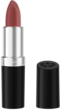 Rimmel Lasting Finish Lipstick 280 Mauve Quartz, Creamy Satin Finish, Long Lasting 8 HR Wear, Comfortable Formula, Rich Pigment