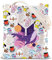FOTAP Purple Whale Tote K-Pop Tote Bag Bangtan Boys Gift Boy Band Inspired Shoulder Bag Army Members Fans Merch, Purple Whale UK, 14.56INCHES