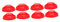Angoily 2sets Smoke Detector Dust Cover Smoke Alarms Paint Cover Smoke Detector Dust Caps Smoke Shells Replacement Smokes Alarm Dust Cover Smoke Detector Covers for Cooking Red 4pcs*2