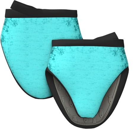 Guanti da forno in silicone blu verde acqua blu Natale presine regalo per cucina friggitrice ad aria guanti per cucinare cottura