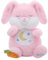 Edencomer Peluche Qui Respire, Peluche Bruit Blanc Bebe Veilleuse Bébé Musicale Et Lumineuse, Doudou Qui Respire Peluche Sensorielle Bebe, Cadeau Naissance Fille Et Garçon Nouveau-Né (Lapin Rose)
