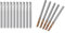 SAROAD 5 fresas de carburo sólido de 3 mm D3X8XD4X50L y 10 brocas de enrutador CNC de 1/8 pulgadas en espiral