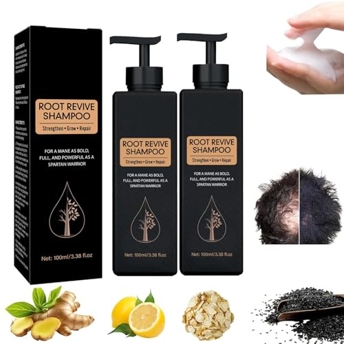 Hair Growing Shampoo,Natural Hair Regrowth Shampoos for Men Women,Root Activating Shampoo for Hair Smooth Strong Repair Conditioning Shampoo (2 Stück)