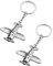 Porte-Clés d'avion Créatifs en Métal, 2 Pièces, Porte-Clés Cadeaux, Porte-Clés Pilote