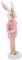 Ciieeo Osterhasen-Ornamente Teleskop-Make-up-Pinsel Desktop-Dekoration Ostern Nussknacker Auto mit Sonnencreme Figur Hase Hasen Figur Süßer Hase Osterhase aus Harz Bunny Home Decor Rosa