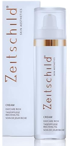 Zeitschild Tagespflege, Schutzcreme vor Umweltbelastungen, Feuchtigkeitscreme für Gesicht, Gesichtspflege, Niacinamide & Vitamin B3, ohne Parfum & Silikone, für normale, trockene Haut, 50 ml