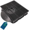 G GRIMALDI Filtro Carbone Attivo Cappe Aspiranti Cucine Compatibile Electrolux 9029793602, Filtro Rettangolare Completo di Guarnizione 21,4x20,8x4 cm