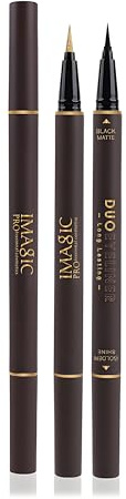 CCbeauty Doppelseitiger Eyeliner Professioneller Flüssiger Eyeliner Eyeshadow Stift Wasserfest Lidschattenstift Augen-Makeup