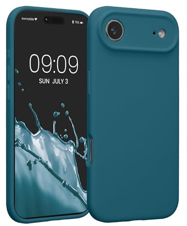 kwmobile Hülle kompatibel mit Apple iPhone Air - Hülle Silikon gummiert - Handyhülle - Handy Case in Petrol matt