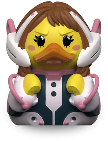 TUBBZ: My Hero Academia - Ochaco Uraraka Rubber Duck Collectable Toy 9 cm | Official MHA Merchandise – Boxed Vinyl Figure, Anime Hero Character, Manga Fan Decor & Novelty Duck Gift