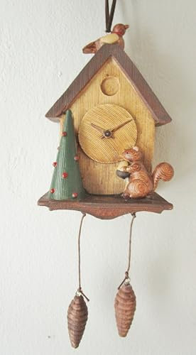 Generisch Hänger Polyresin Deko Kuckucksuhr Fensterdeko Christbaumschmuck 22x8x5 cm