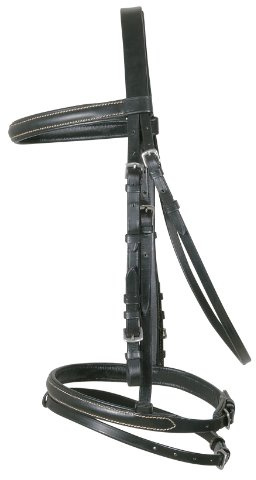 Trensenzaum, schwarz Pony