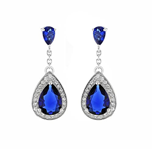 Tuscany Silver Damen - Ohrringe Sterling-Silber 925 Rundschliff Zirkonia 8.58.7799