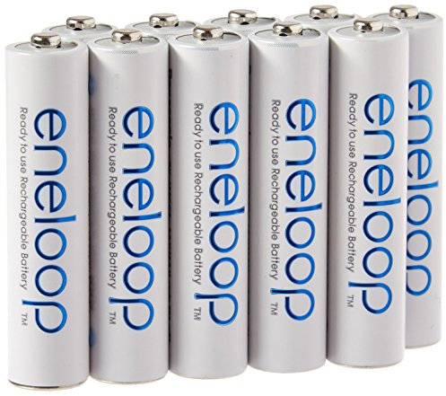 Eneloop TS-9RO6-4EQX AAA 4th Generation 800mAh Min. 750mAh NiMH Pre-Charged Rechargeable Battery with Holder Pack of 10