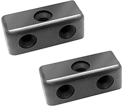 Merriway BH03417 (50 Pcs) Black Modesty Wood & Furniture Jointing Block Connector - Pack of 50 Pieces