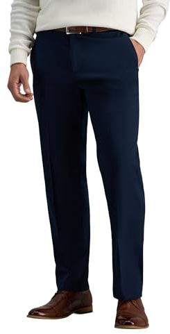 Haggar Men's Straight Fit Premium No Iron Khaki Pant