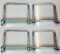 4 x square Brackets u bolts for Boat trailer 120x120x10mm with Nuts & Plate UB3 UBS-120C