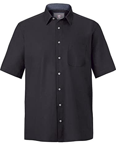 Jan Vanderstorm Homme Chemise Meino Noir, 5XL (XXXXXL) - 51/52