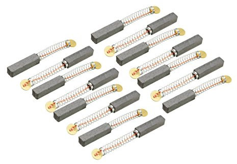 sourcing map Escobillas de Carbón 15 Piezas, 20mm x 5mm x 5mm, para Herramienta Eléctrica,Taladro de Mano, Soplador, Licuadora, Pieza de Reparación de Repuesto