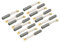 sourcing map Escobillas de Carbón 15 Piezas, 20mm x 5mm x 5mm, para Herramienta Eléctrica,Taladro de Mano, Soplador, Licuadora, Pieza de Reparación de Repuesto