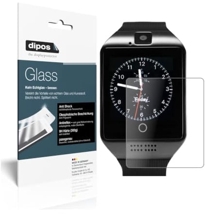 dipos 2x Displayschutzfolie 9H matt für Tagobee TB02 Smartwatch | Antireflex, entspiegelnd, bricht und splittert nicht, kein Echtglas, Anti-Shock, kratzfest, blasenfrei, selbstklebend