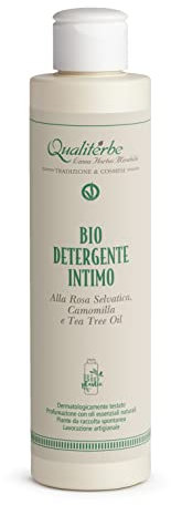 Bio Detergente Intimo alla Rosa Selvatica, Camomilla e Tea Tree, senza parabeni | Qualiterbe