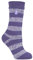 HEAT HOLDERS - Damen Extra Warm Innen Flauschig Thermosocken für Geschenk | Socken für Winter (DE/NL/SE/PL, Numerisch, 37, 42, Regular, Regular, Mulberry Lila/Weiß (Chunky Stripe))