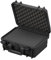 TOMcase wasserdichter Universalkoffer - Outdoor Case 34 x 30 x 15 cm mit Rasterschaumstoff/Würfelschaumstoff - IP67 Transportkoffer - Hardcase Made in Europe - schwarz