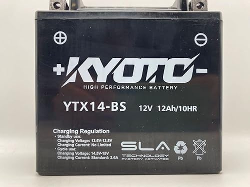 Kyoto battery AGM YTX14-BS SLA | Batteria di ricambio da moto per Moto Guzzi V7 SPECIAL STONE 750 2012