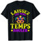 Laissez Les Bons Temps Lineal Mardi Gras Party Kostüm T-Shirt