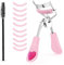 Sibba 3 teiliges Wimpernformer Set Passend für Alle Augenformen Professionelles Make up Werkzeug für Wimpern mit 10 Stück SilikonNachfüllpads und Wimpernpinsel für Frauen und Mädchen