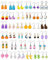 28 Pairs Weird Cute Earrings Funny Kawaii Indie Funky Earrings Including Gummy Bear Water Bottle Food Mushroom Boba Tea Earrings Goldfish Flowers Dangle Earrings for Women, Zinc, No Gemstone