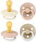 BIBS Colour Schnuller 4er-Pack, BPA-frei. 2 stück im Dunkeln Leuchtende, Kirschform Nippel. Naturkautschuk/Latex, Hergestellt in Dänemark. 6-18 Monate (4er Pack), Blush Glow Mix