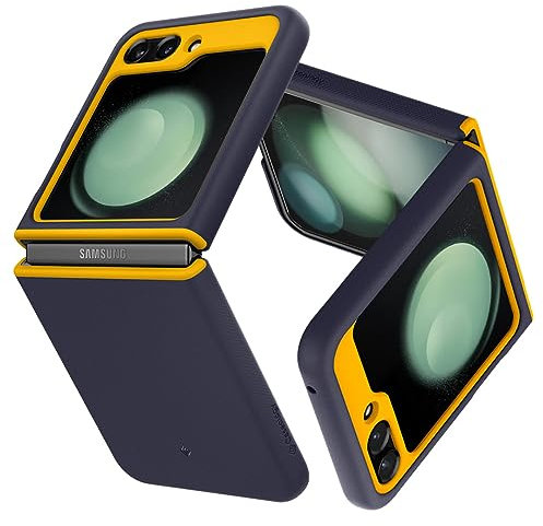 Caseology Nano Pop für Samsung Galaxy Z Flip 5 Hülle [TPU + PC Dual Struktur] Air Space Tech Schutz mit Dual Side Grip Handyhülle für Samsung Z Flip 5 5G - Marine