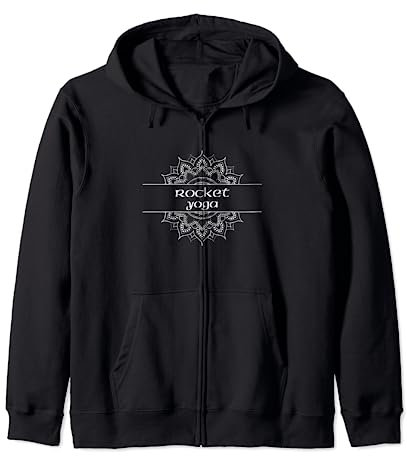 Rocket Yoga Typ Mandala Grafik Kapuzenjacke