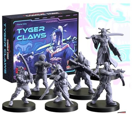Monster Fight Club Cyberpunk Red Combat Zone Miniaturen: Tyger Claws Starter