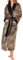 Alexander Del Rossa A0117W10SM Damen-Bademantel, lang, Plüsch, Übergröße, Leopardenmuster, Größe S