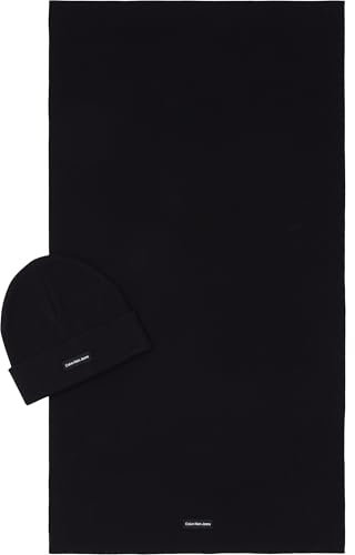 Calvin Klein Jeans Herren GIFT BEANIE & SCARF INST PATCH K50K512471, Black (Black), OS