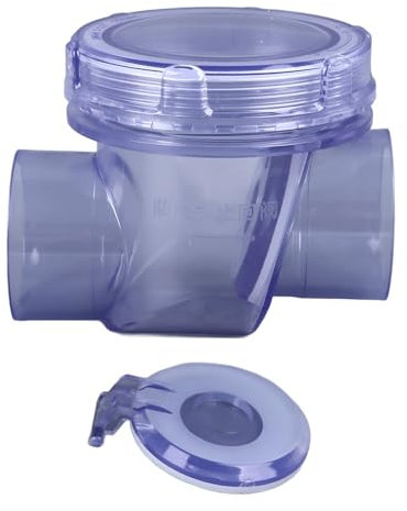 Risegun Anti-Rückfluss Rückschlagventil, Küchen Rückschlagventil, Abflussrohr Einwegventil, Verdicktes PVC Toilette 50mm Horizontales Rückschlagventil, verhindert Rückfluß von Abwasser